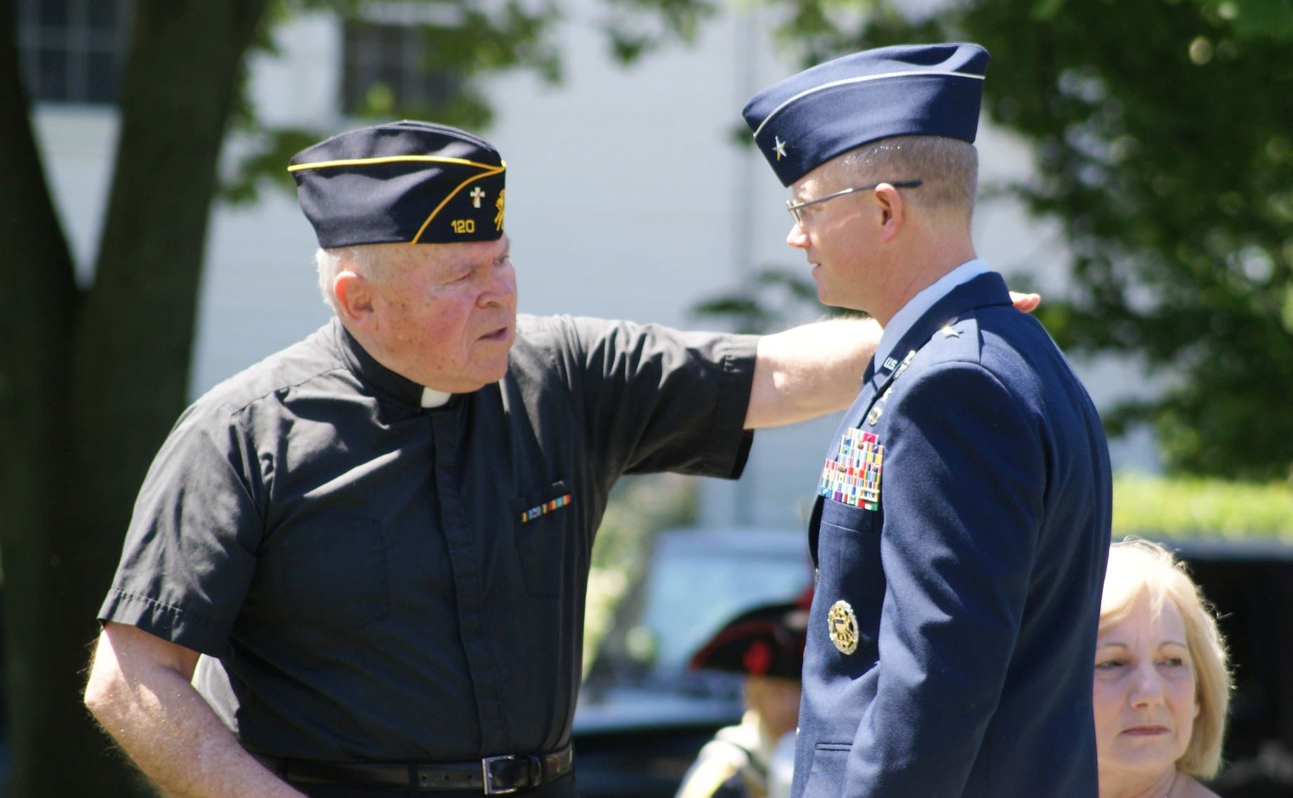 Rev. John McHugh and BG Chris Weggeman
